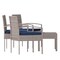 Emma and Oliver 4 Piece Patio Set with Steel Frame and Cushions - Outdoor Seating